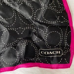 Coach silk scarf